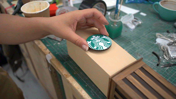 BTS starbucks andyadeena gif 9