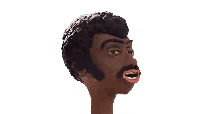 Blinkink Nicos Livesey Radkey roating head gif2