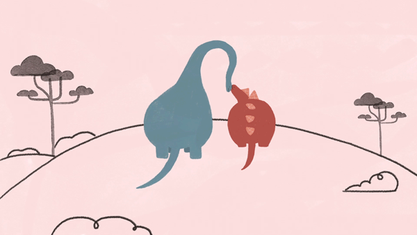 Dinosaurs In Love Gif 1