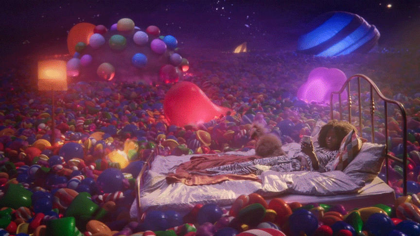 Joseph Mann Candy Crush Float GIF 01